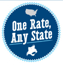 One Rate, Any State Badge
