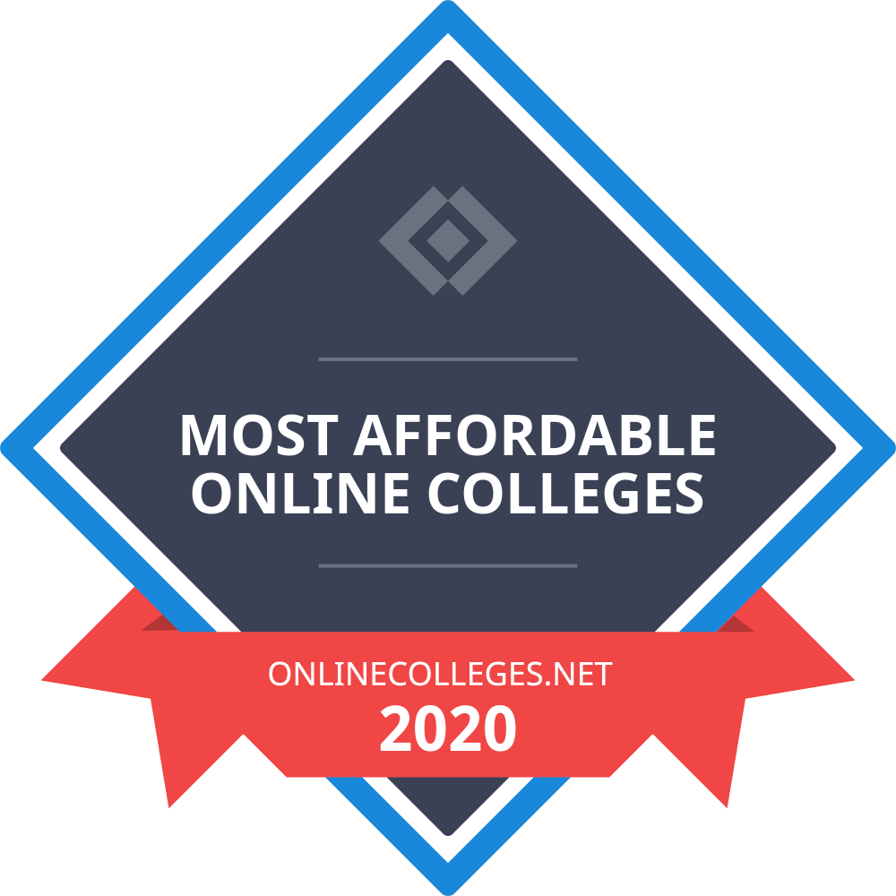 Most Affordable Online Colleges badge